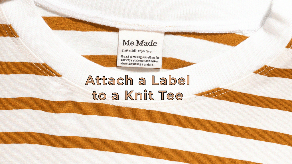 How to sew a woven label into a garment